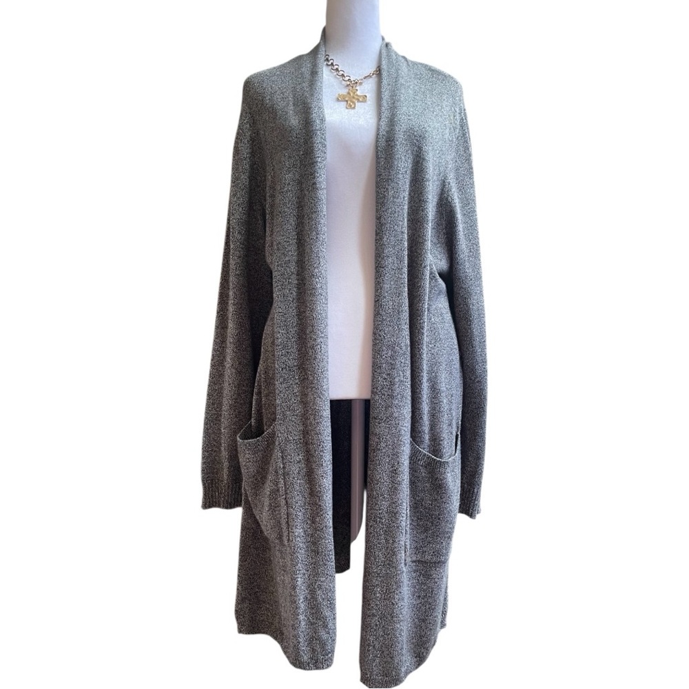 Lisa Rinna Collection Marled Open
Front Cardigan. Size 2X